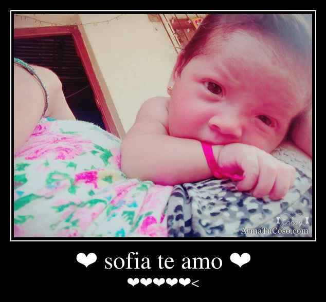 ❤ sofia te amo ❤