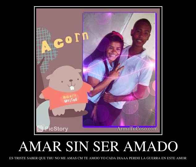 AMAR SIN SER AMADO