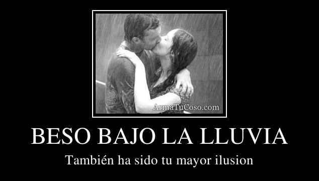 BESO BAJO LA LLUVIA