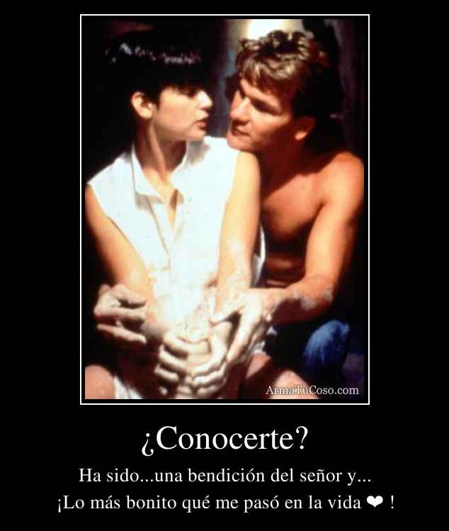 ¿Conocerte?
