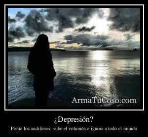 ¿Depresión?
