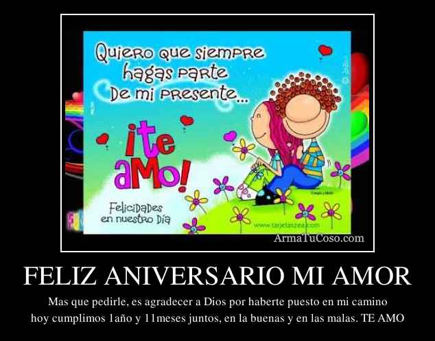 FELIZ ANIVERSARIO MI AMOR