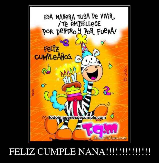 FELIZ CUMPLE NANA!!!!!!!!!!!!!!