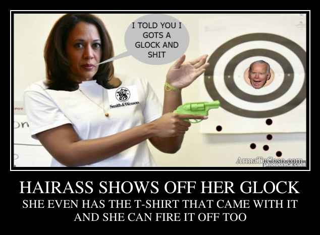 HAIRASS SHOWS OFF HER GLOCK