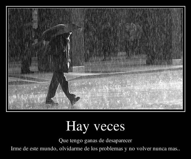 Hay veces