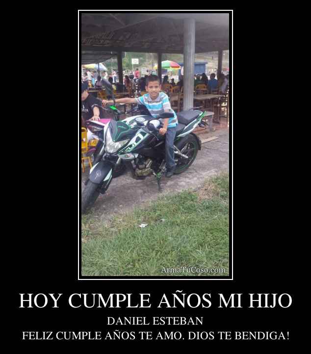 HOY CUMPLE AÑOS MI HIJO