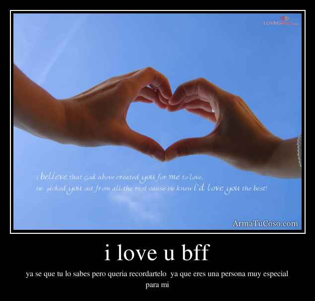 i love u bff