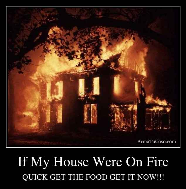 If My House Were On Fire