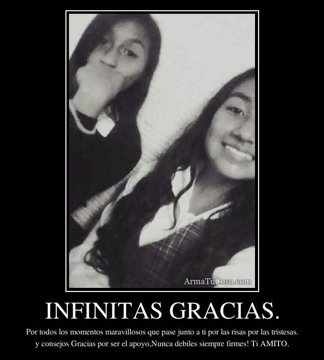 INFINITAS GRACIAS.