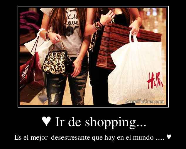 ♥ Ir de shopping...