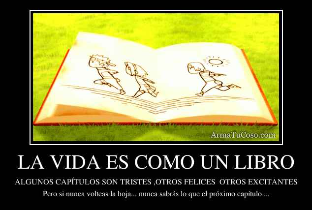 LA VIDA ES COMO UN LIBRO