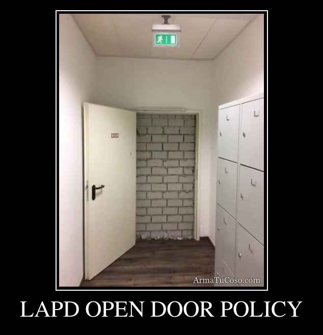 LAPD OPEN DOOR POLICY