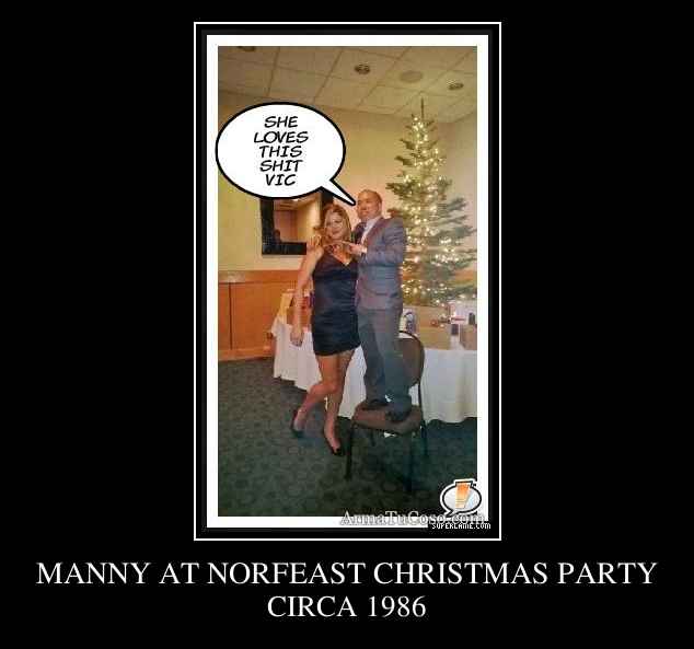MANNY AT NORFEAST CHRISTMAS PARTY