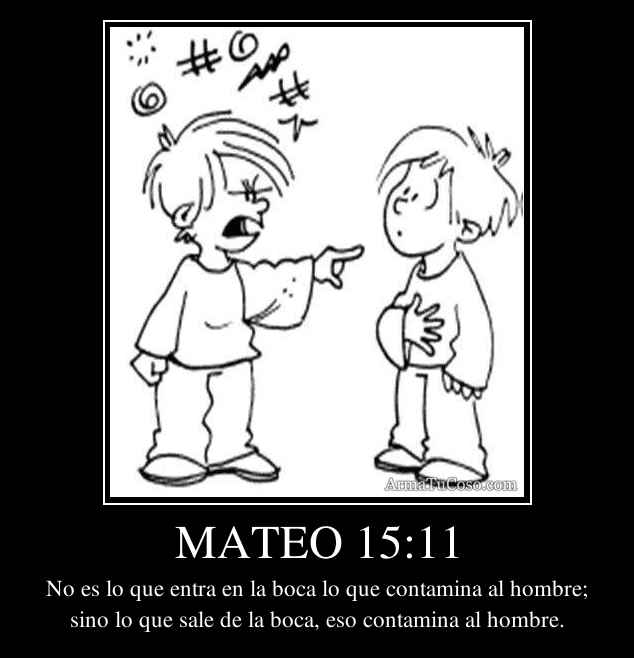 MATEO 15:11