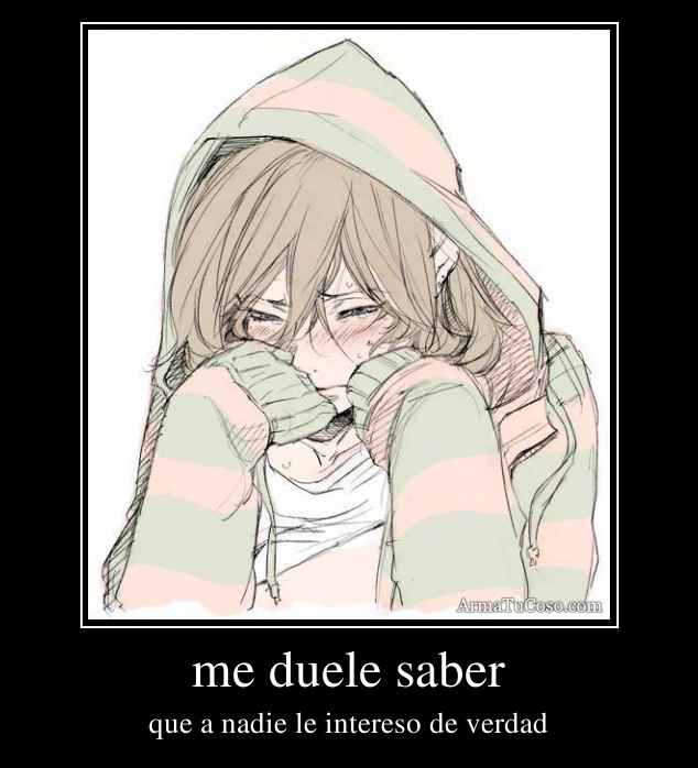 me duele saber