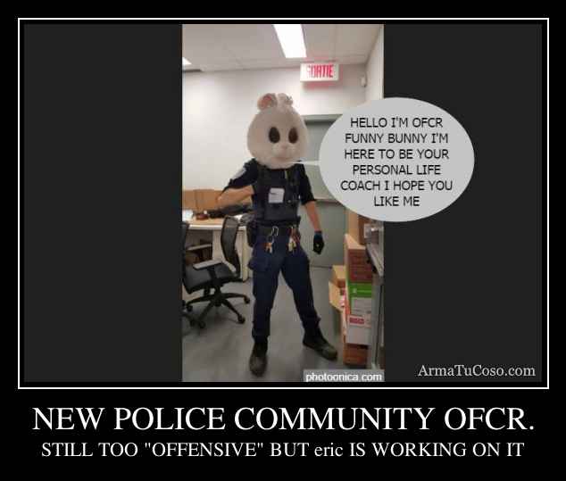 NEW POLICE COMMUNITY OFCR.