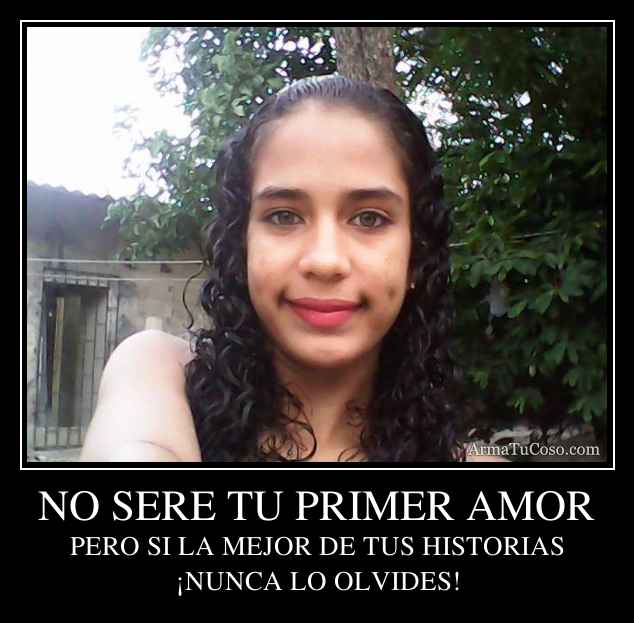 NO SERE TU PRIMER AMOR