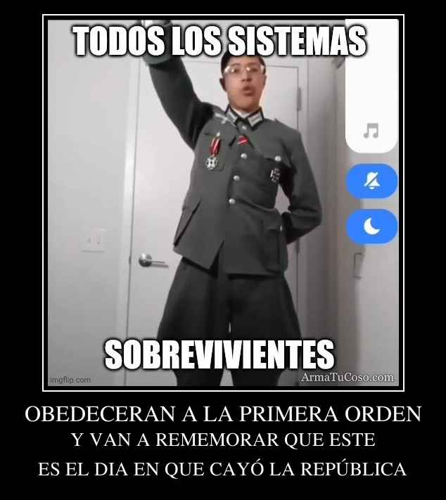 OBEDECERAN A LA PRIMERA ORDEN