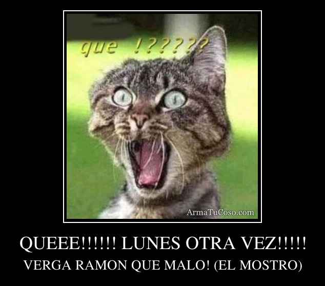 QUEEE!!!!!! LUNES OTRA VEZ!!!!!