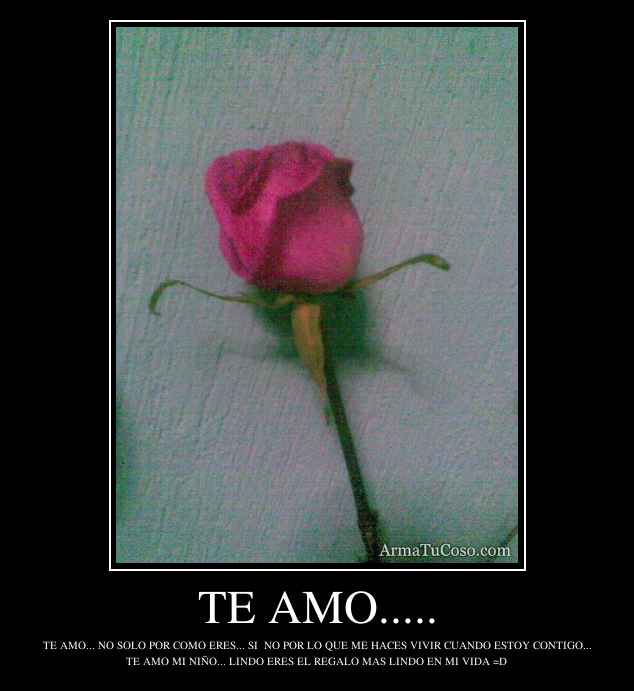 TE AMO.....