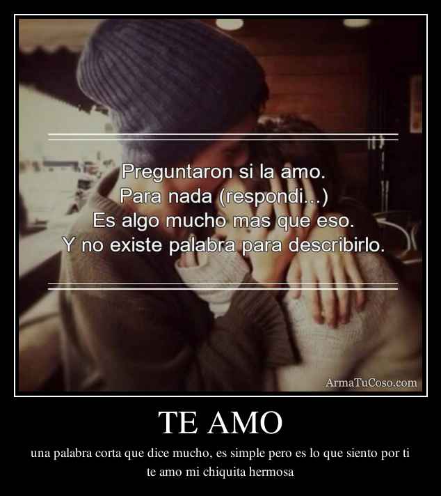TE AMO