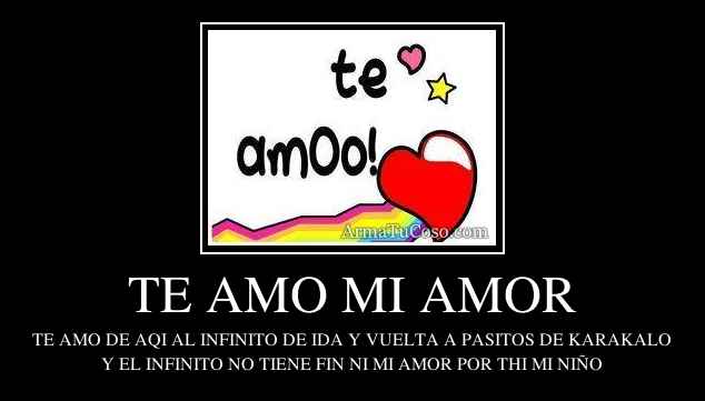 TE AMO MI AMOR