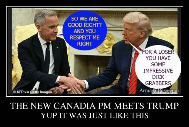 THE NEW CANADIA PM MEETS TRUMP