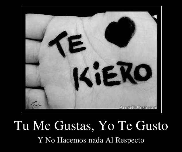 Tu Me Gustas, Yo Te Gusto