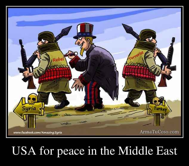 USA for peace in the Middle East