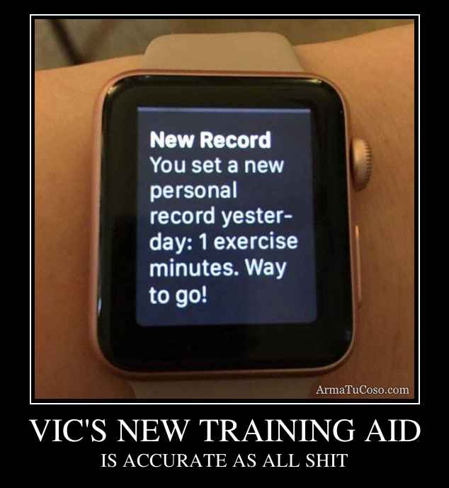 VIC'S NEW TRAINING AID